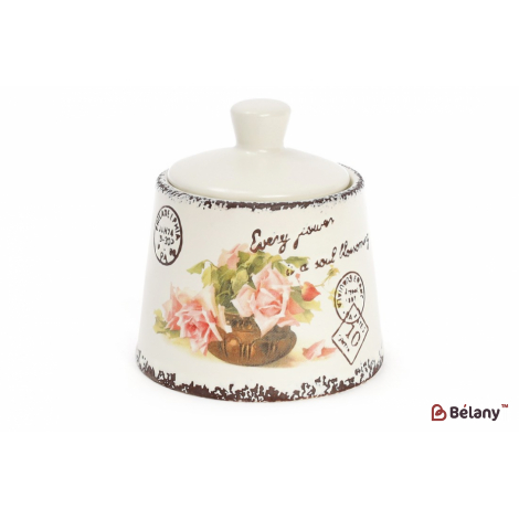 Керамическая сахарница с крышкой  " Provence"