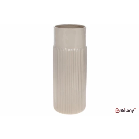 Керамическая ваза "Micans" creamy 12.5*12.5*31.7см