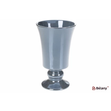 Керамическая ваза "Cup grey" 12*12*20см