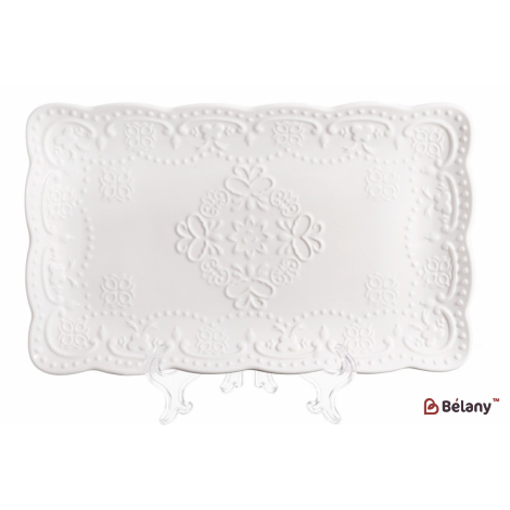 Фарфоровое блюдо 30 см "Magic Lace" белое