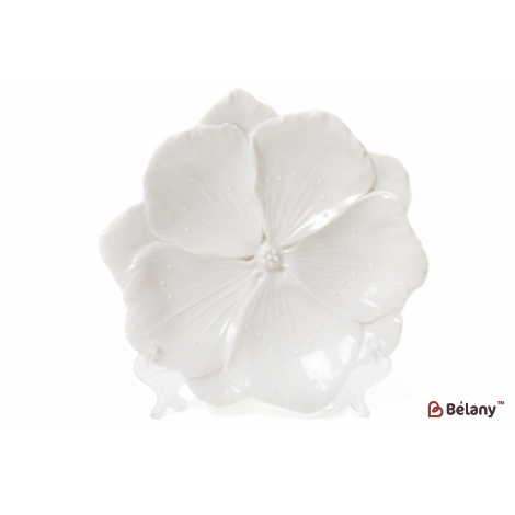 Фарфоровое блюдо, 18.5 cм "Lily ", белое