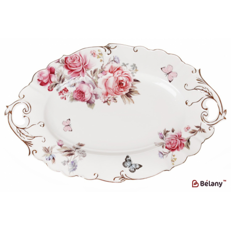Фарфоровое сервировочное блюдо, 36 см "Versailles"белое