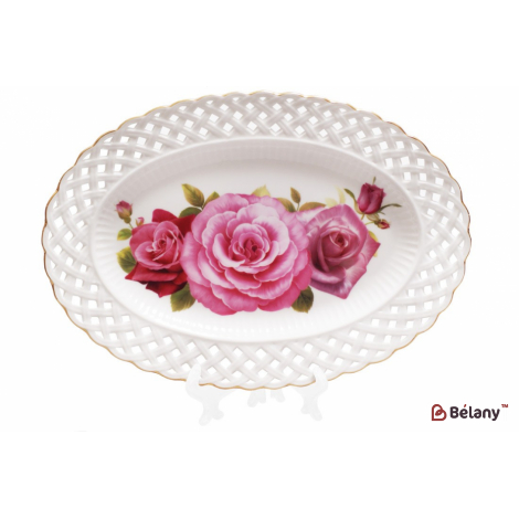 Фарфорова овальна страва, 30 см "Marseilles", біла.