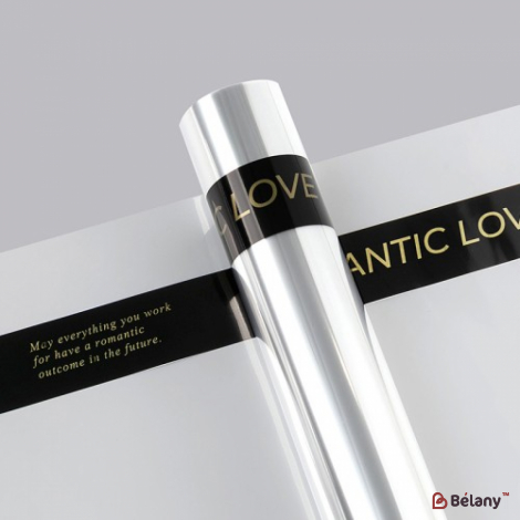 Прозора калька для квітів "Romantic black"