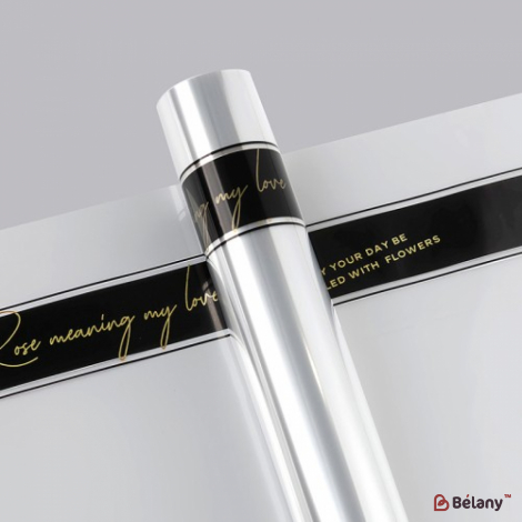 Прозрачная калька для цветов "Meaning black"