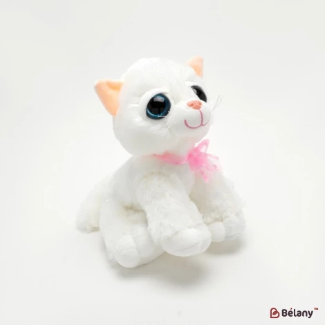 Мягкая игрушка кошка "Snow"  с мелодией