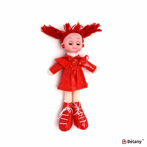 Мягкая игрушка кукла "Lilian" red с мелодией