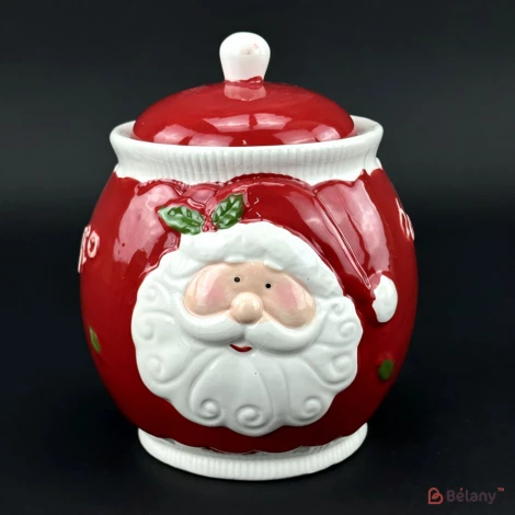 Конфетница "Santa here" белая