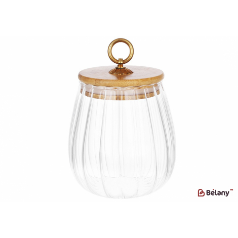 Стеклянная банка с бамбуковой крышкой "Manner " 700 мл