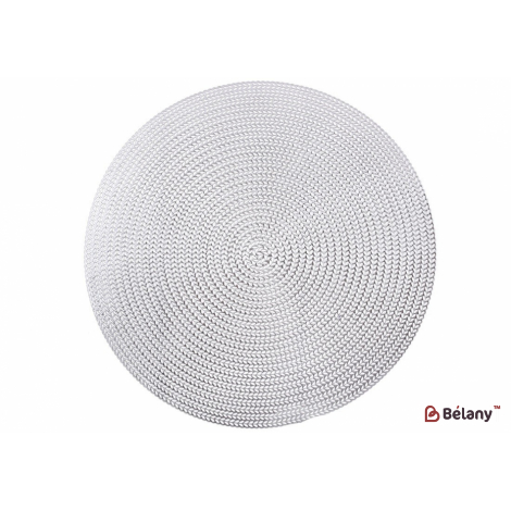 Салфетка для сервировки (плейсмат) 38 см "Sirin" серебро