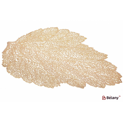 Салфетка для сервировки (плейсмат) 47 см "Gold leaf" золото