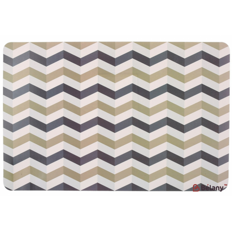 Салфетка для сервировки (плейсмат) прямоугольная 43 см "Gwen " белый, бежевый, синий