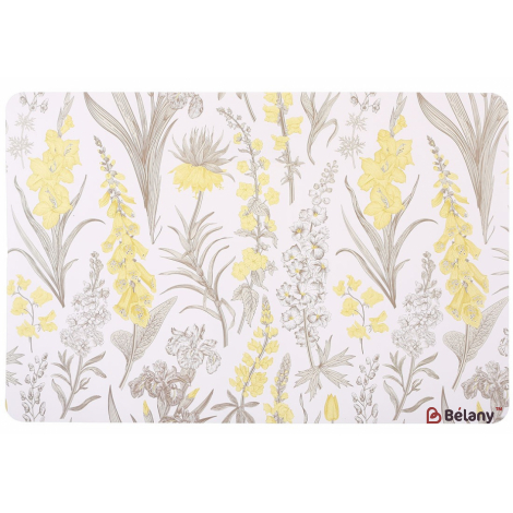 Серветка для сервірування (плейсмат) прямокутна 43 см "Gwen" білий, жовтий