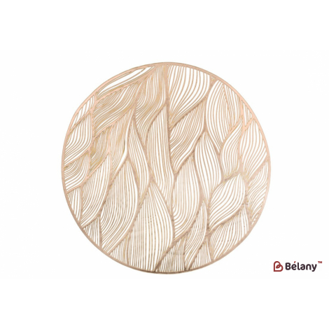 Салфетка для сервировки (плейсмат) прямоугольная 38 см "Naomi" золото