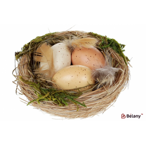 Декоративне пасхальне гніздо 10 см "Nest" коричневий