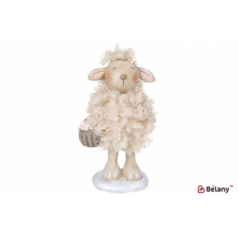 Пасхальная фигура (декор) 16,5 см "Laskushka", кремовый