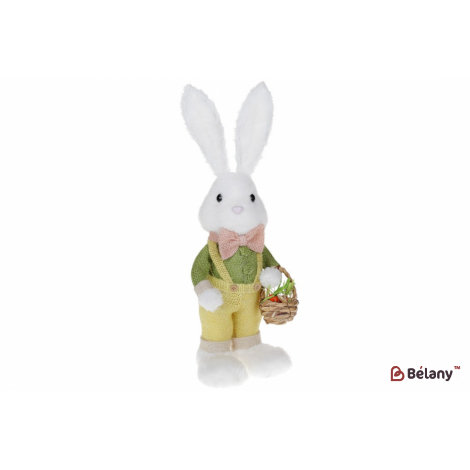 Пасхальная фигура кролик (декор) 46 см " Mr.Bunny" белый