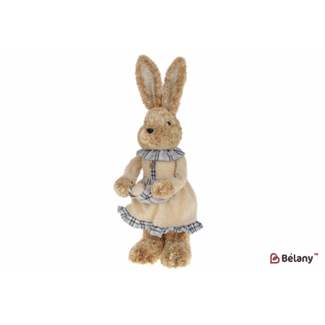 Пасхальная фигура зайчиха (декор)40 см " Mrs.Bunny" бежевый