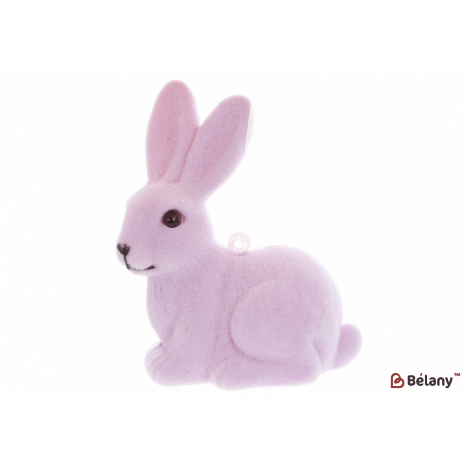Пасхальная фигурка кролик (декор) 7*9.5 см "Bella" лавандовый