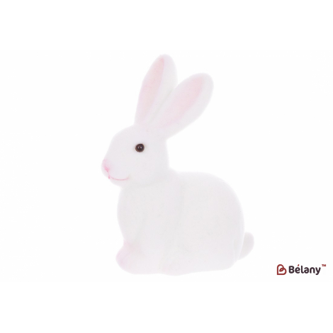 Пасхальная фигурка кролик (декор) 10*15 см "Bella" белый