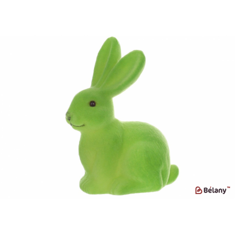 Пасхальная фигурка кролик (декор) 10*15 см "Bella" зеленый лайм