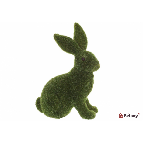 Пасхальная фигурка кролик (декор) 16*24 см "Baloo" зеленая трава