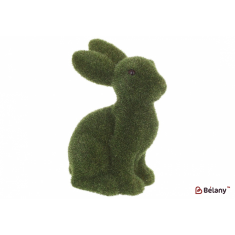 Пасхальная фигурка кролик (декор) 15*20 см "Baloo" зеленая трава