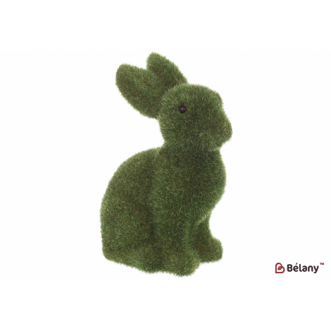 Пасхальная фигурка кролик (декор) 7*16 см "Baloo" зеленая трава