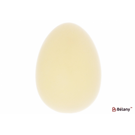 Пасхальное яйцо (декор) 13 см "Egg for christs day" флоковое напыление, пастельный желтый