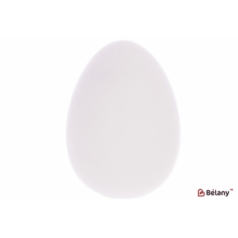 Пасхальное яйцо (декор) 13 см "Egg for christs day" флоковое напыление, белый