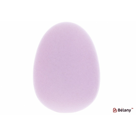 Пасхальное яйцо (декор) 13 см "Egg for christs day" флоковое напыление, лавандовый