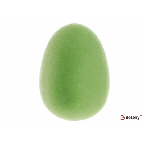 Пасхальное яйцо (декор) 13 см "Egg for christs day" флоковое напыление, зеленый лайм