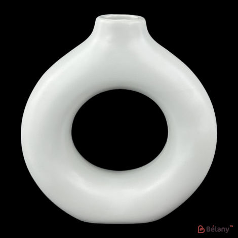 Керамическая ваза "Point" белая
