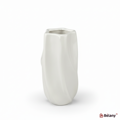 Ваза керамічна "Deep" біла