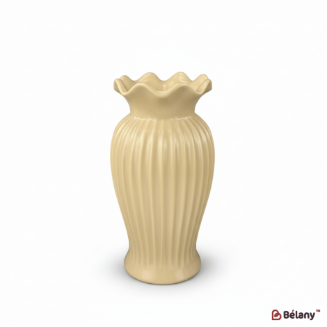 Керамічна ваза "Lotus" персикова