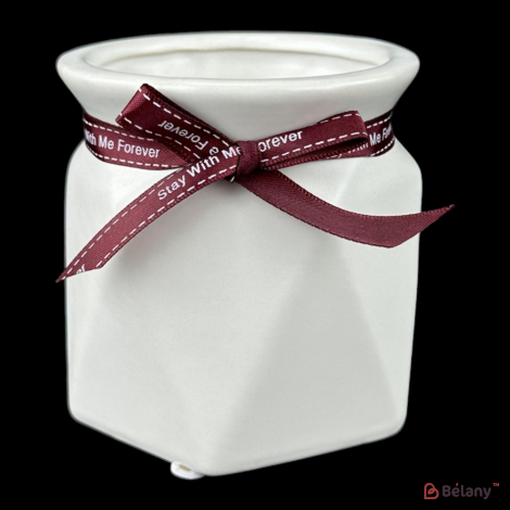 Ваза керамічна "Nicely S" біла