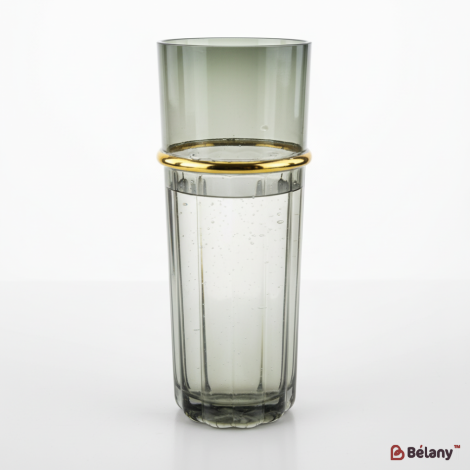 Скляна ваза "Feeling L" сіра