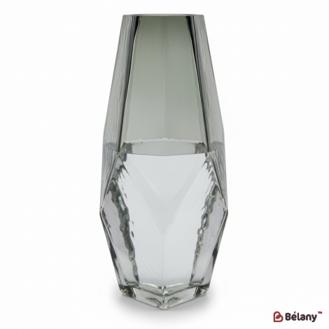 Скляна ваза "Universo M" сіра