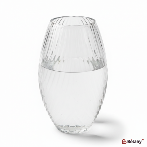 Стеклянная ваза "Leaf S" прозрачная