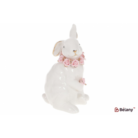 Пасхальная фарфоровая фигура (декор) 13 см "Handsome", белый