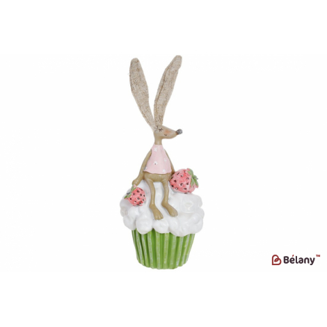 Великодня фігурка (декор) 20,5 см "Sweet bunny", різнокольоровий