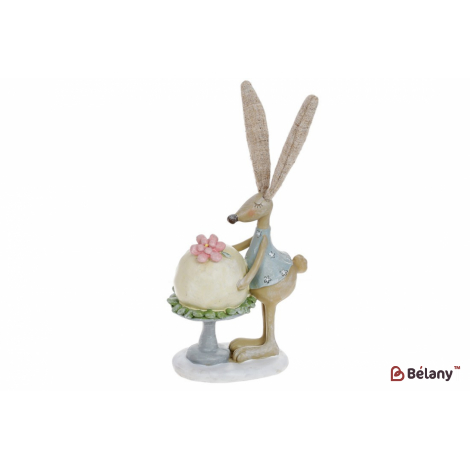 Пасхальная фигурка (декор) 22,5 см "Sweet bunny", бежевый