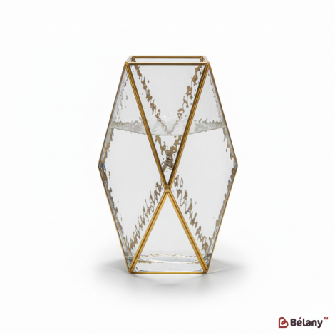 Стеклянная ваза "Poly S" матовая