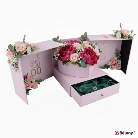 Коробка "Heart beats inside" рожева