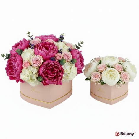 Коробка у формі серця "Deep love" рожева