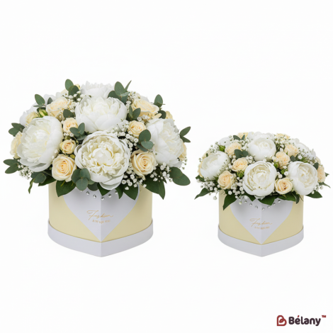 Коробка у формі серця "Ladies" кремова