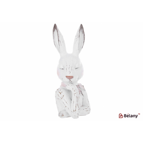 Пасхальная фигурка (декор) 14,5 см "Bryce", белый с золотом