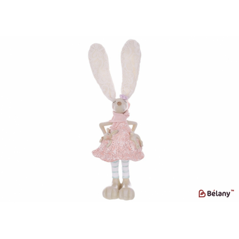 Пасхальная статуэтка (декор) 29,5 см "Fairyland", розовый