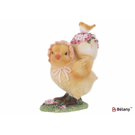 Пасхальная статуэтка (декор) 9 см "Ryaba", желтый