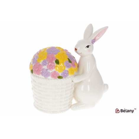 Пасхальна керамічна ємність 18 см "Lira", білий